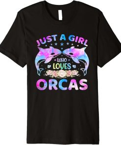 Just A Girl Who Loves Orcas Premium T-Shirt