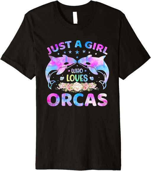 Just A Girl Who Loves Orcas Premium T-Shirt
