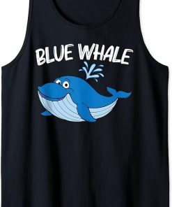 Funny Whale Art For Men Women Orca Narwhal Blue Whales Tank Top