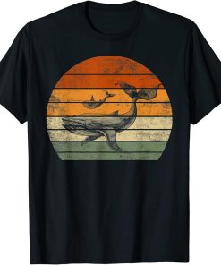 Whale Gifts For Women Men Funny Whale Print Graphic T-Shirt